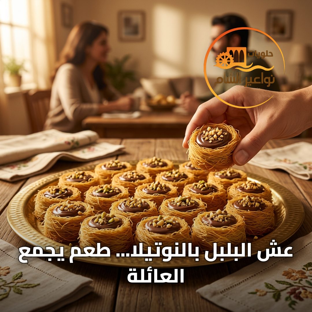 التصميم الإعلاني الجاهز لـ عش البلبل بالنوتيلا