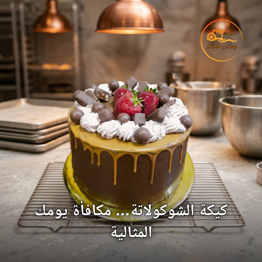 التصميم الإعلاني الجاهز لـ قالب كيك شوكولا